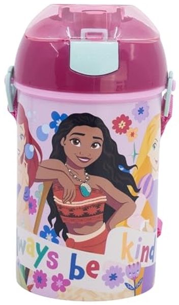 Disney Princess Kinderflasche 450 ml Wasserflasche für Schule & Freizeit