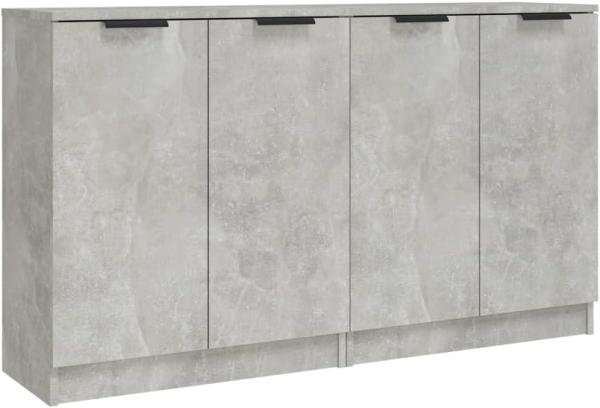 Sideboards 2 Stk Betongrau 60 x 30 x 70 cm Holzwerkstoff [3115775]