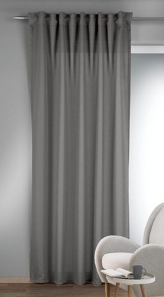 HOMING Gardine Louis (1 St), verdeckte Schlaufen, halbtransparent, Fertigschal