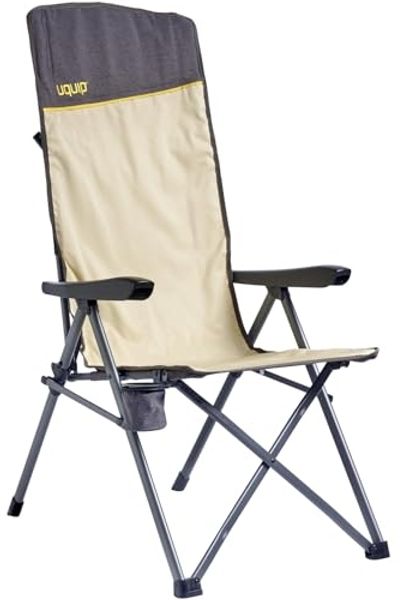 Uquip Campingstuhl Justy XL Faltstuhl Strandstuhl Klappstuhl Verstellbar 120 kg Boulder