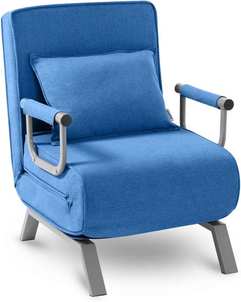 Makika Schlafsessel Schlafsofa Ted klappbar in Blau