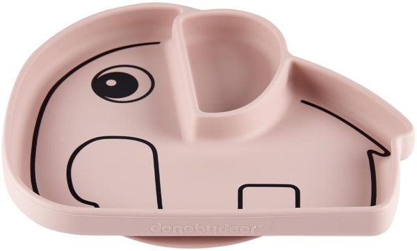 Silikon Teller Stick&Stay Elphee Rosa Bild 2