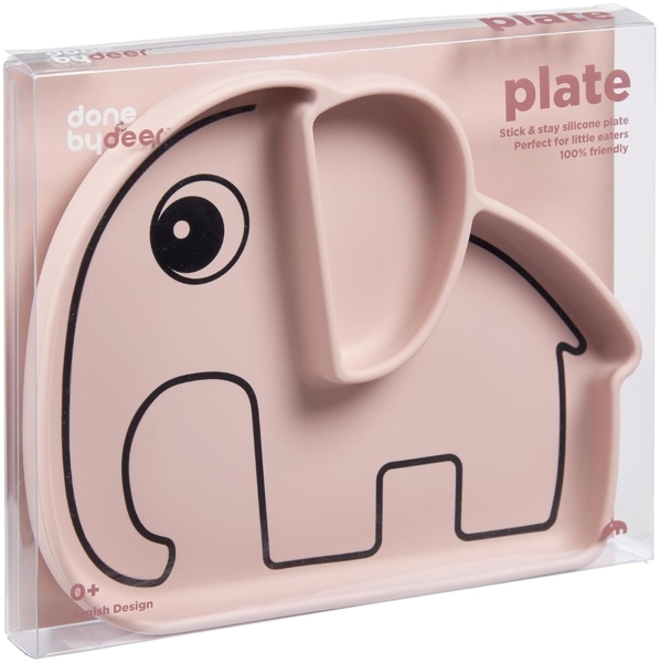 Silikon Teller Stick&Stay Elphee Rosa Bild 3