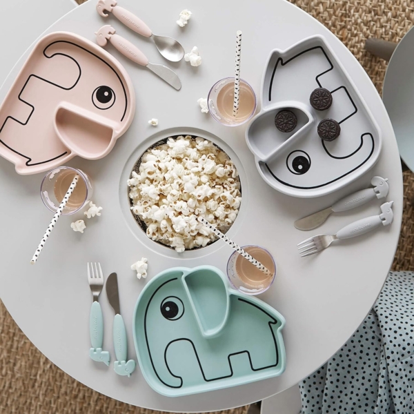 Silikon Teller Stick&Stay Elphee Rosa Bild 4