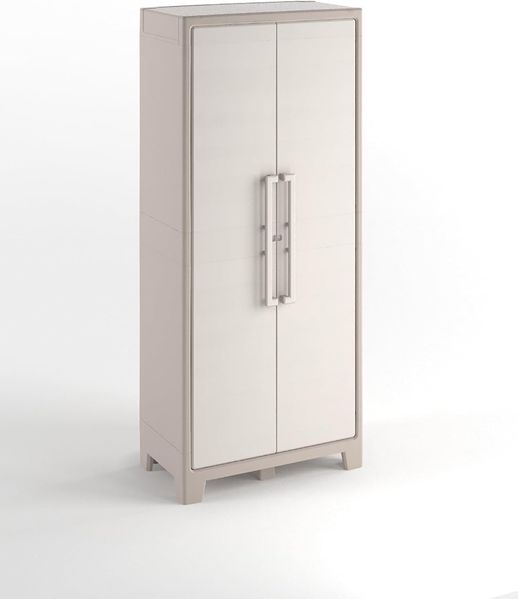 Keter Lagerschrank mit Regalböden Gulliver Beige und Braun 182 cm