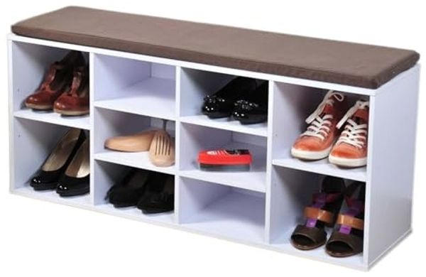HTI-Living Schuhbank Schuhbank Katja1 (Stück, 1-St, 1 Schuhbank mit Kissenauflage), Schuhregal 10 Fächer