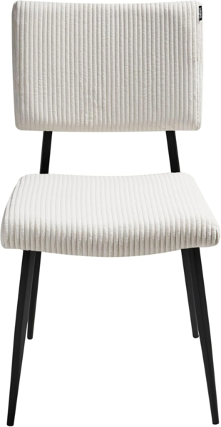 Esszimmerstuhl 2er Set STURGIS Cord Cremeweiß