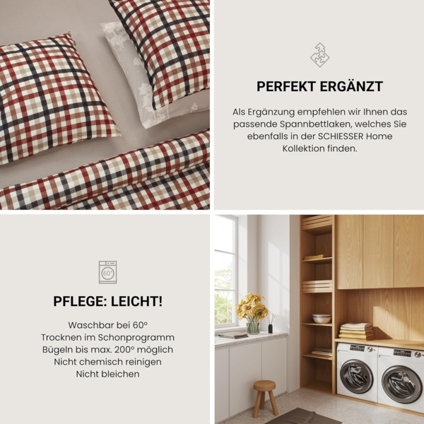 Feinbiber Bettwäscheset James – 2-teilig Bild 4