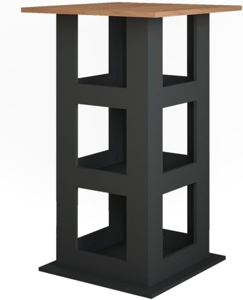 Bartisch Repose Goldkraft Eiche/Anthrazit 65 x 65 cm Vicco