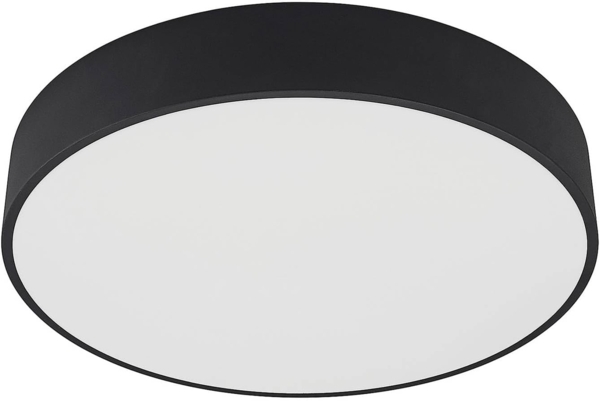 Arcchio LED Deckenleuchte Noabelle, dimmbar, LED-Leuchtmittel fest verbaut, Farbwechsel warmweiß / tageslicht, Modern, Metall, Acryl, Schwarz, weiß, 1 flammig, inkl. Leuchtmittel