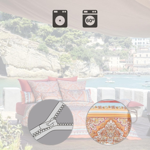 Bassetti Kissenbezug Kuschelkissenbezug "Marechiaro", (1 Stück), Ornamente Bild 4