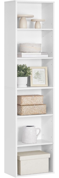 Vasagle Bücherregal, mit 6 Ebenen, für Wohnzimmer, Büro