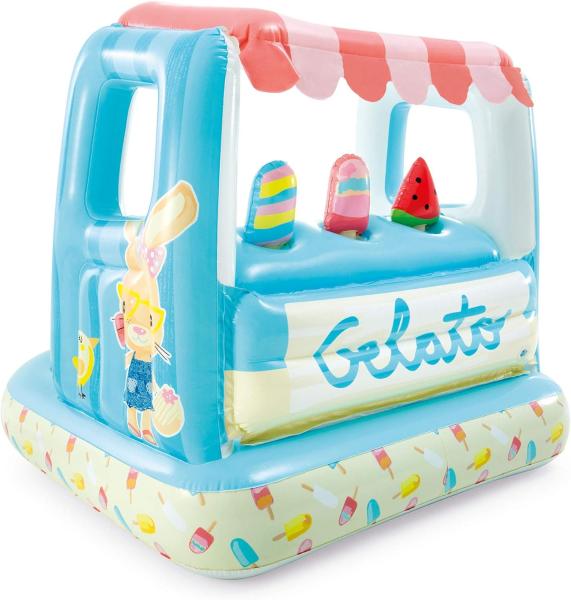 Kinderplanschbecken und Spielhaus GELATO, 2 in 1, 127 x 102 x 99 cm, INTEX