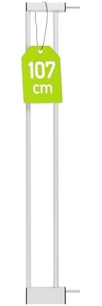 BOMI Verlängerung für Türschutzgitter Verbreiterung für Treppenschutzgitter 10-40 cm, Zubehör für Treppenschutzgitter zum Klemmen - Ohne Bohren