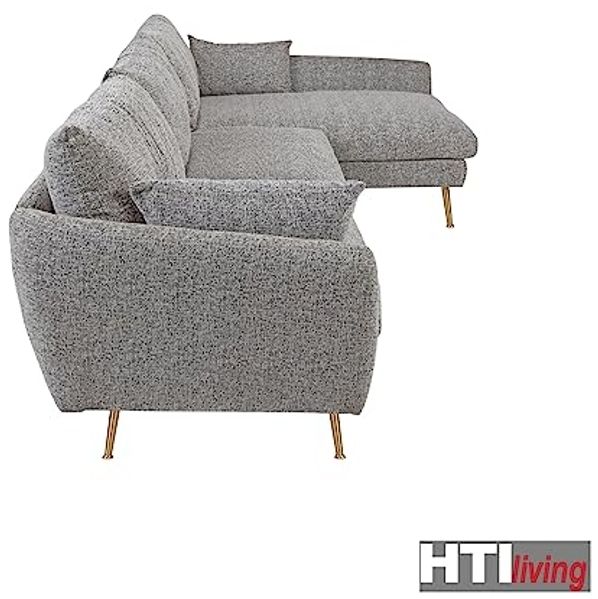 HTI-Living Ecksofa Modernes Ecksofa mit Ottomane rechts, Stück 1 Teile, Polsterecke mit Kissen Bild 4