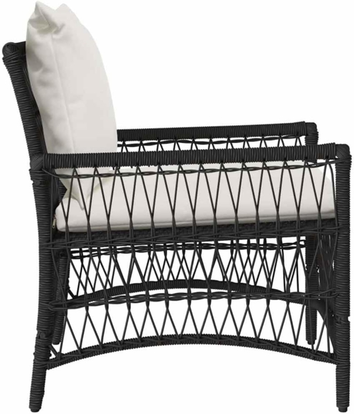 vidaXL Gartenstuhl Schwarz 60 x 70 x 78 cm Poly-Rattan 42006217