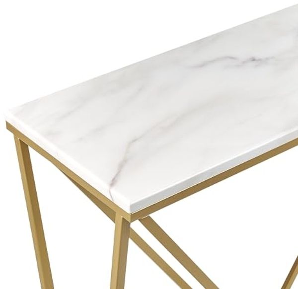 Konsolentisch HAZEN Marmor Optik Gold Bild 5