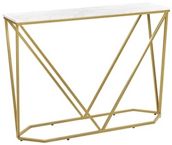 Konsolentisch HAZEN Marmor Optik Gold