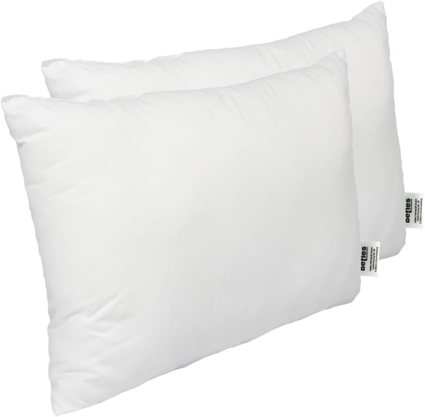 beties Kunstfaserkopfkissen PublikFree, Füllung: 100% Polyester Faserbällchen, Bezug: Baumwolle, Seitenschläfer, Rückenschläfer, Bauchschläfer, 2 Stück, Kissenfüllung ca. 25x35 cm Polyester-Faserbällchen Bild 2