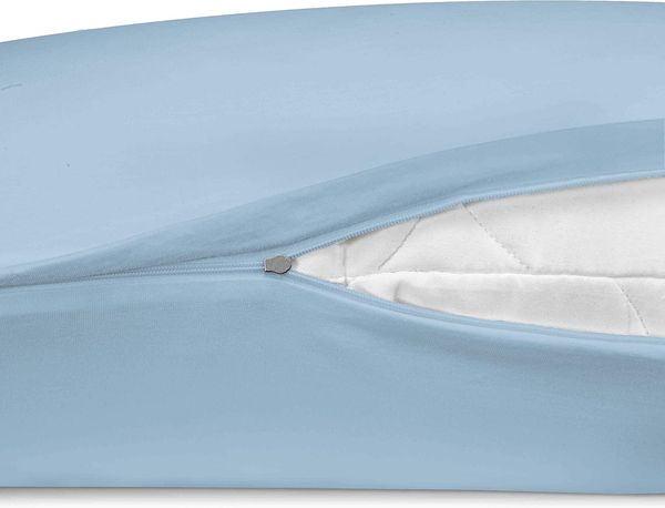 biberna Feinjersey-Spannbetttuch 0077144, eisblau, 2x 80x80cm Bild 4