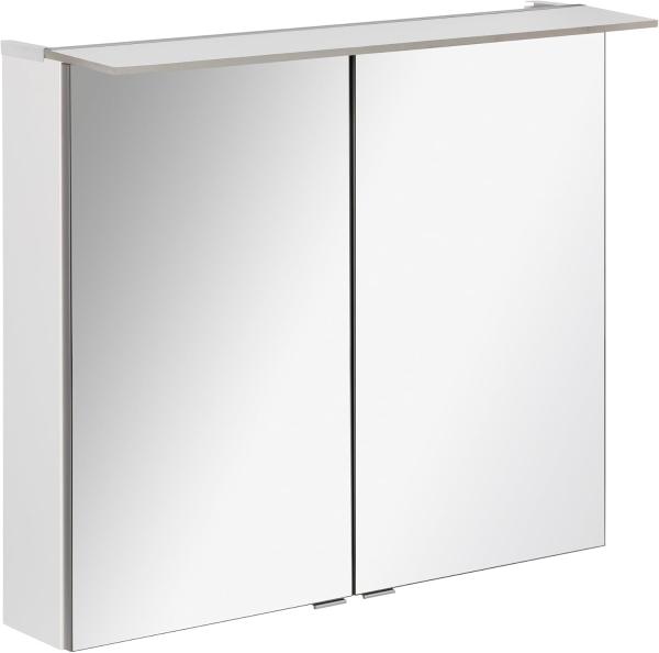 Fackelmann B.PERFEKT LED Spiegelschrank 80 cm breit, Weiß