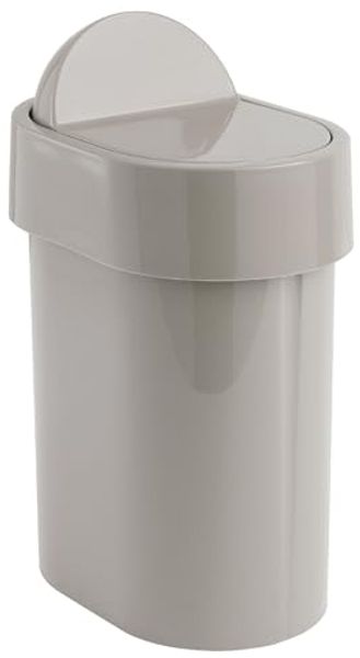 Gedy Schwingdeckeleimer, thermoplastischem Harz, Beige, 15 x 21 x 34 cm