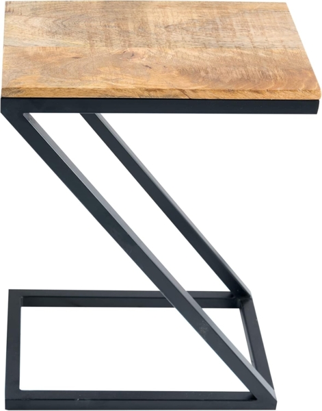 riess-ambiente Beistelltisch BUTLER 30cm natur / schwarz (Einzelartikel, 1-St), Wohnzimmer · Mango-Massivholz · Metall · handmade · Industrial Design