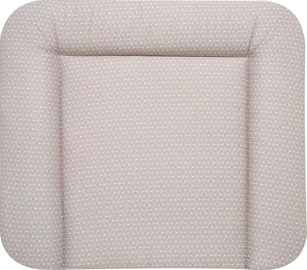 ALVI TOP Wickelauflage Folie Wiko Kuschel 75x85 cm Raute taupe, inkl. Stoffwindel