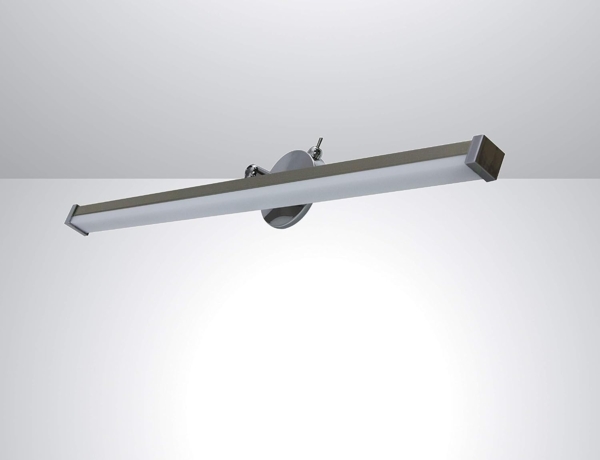 TRANGO LED Spiegelleuchte, 2250 Modern LED Spiegelleuchte *EASY* Badleuchte 475mm lang mit schwenkbar und drehbar Flexarm Schminklicht, Badezimmer Spiegellampe mit Klemmvorrichtung, inkl. ON/OFF Schalter 7 Watt 3000K warmweiß