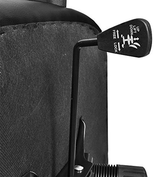 MALATEC Bequeme Bürostuhl Chefsessel Drehstuhl Ergonomischer Schreibtischstuhl mit Kunstlederbezug Schwarz/Weiß/Braun 8983, Farbe:Schwarz Bild 7