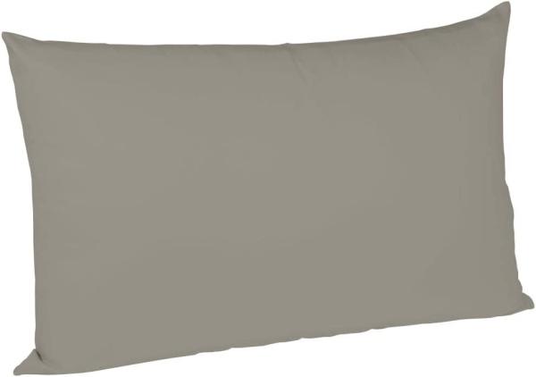 Fleuresse Mako-Satin Kissenbezüge 40x60 cm uni mit RV DP 9021 grau