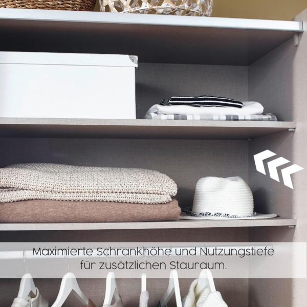 Rauch Möbel Florenz Schlafzimmer, Eiche Artisan, Holz, bestehend aus Bett mit Liegefläche 160x200 cm inklusive 2 Nachttische und Drehtürenschrank BxHxT 226 x 210 x 54 cm Bild 14