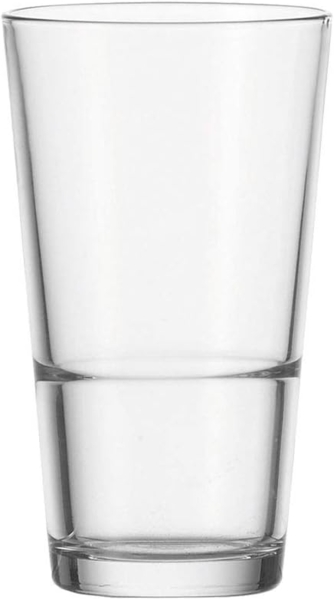 Leonardo Event Stapelbecher, Longdrinkglas, Trinkglas, Wasserglas, Glas, 330 ml, 10899
