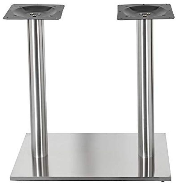 Edelstahl Untergestell Tischbein Tischplattenträger Säule Sockelfüße Tischfuß Bild 6