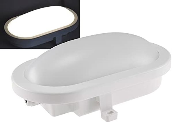 LED Oval-Armatur IP44 12W 1000lm für Keller