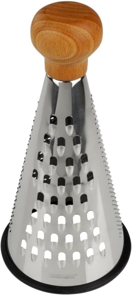 Fackelmann Reibe konisch Ø 11 x 24,5 cm Küchenreibe 3 Reibflächen Edelstahl