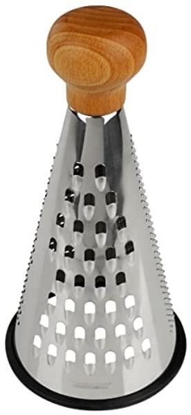 Fackelmann Reibe konisch Ø 11 x 24,5 cm Küchenreibe 3 Reibflächen Edelstahl