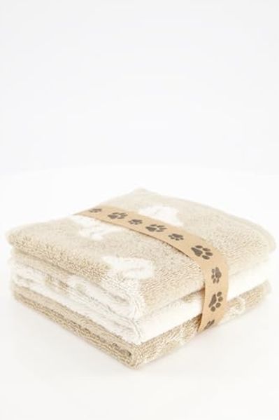 Cawö Handtücher WE LOVE DOGS Mix 6249 3er Set Frottier, 100% Baumwolle