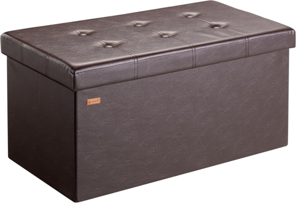 Casaria Sitzbank (1-St), mit Stauraum 80x40x40cm Faltbar 100 L Gepolstert Deckel Kunstleder