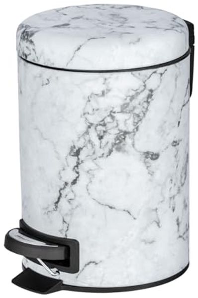 WENKO ONYX Kosmetikeimer 3 Liter, Marmor