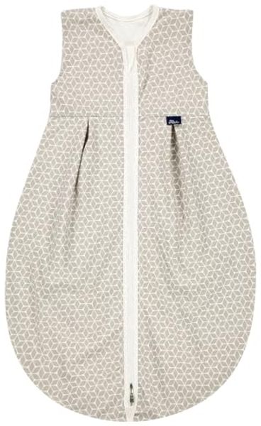 Alvi Mäxchen Sommer Schlafsack light Exklusiv, Raute Taupe Dunkel, 80