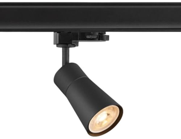 SLV PURI 2.0 Cone, 3~ Spot, GU10, 1x max. 6W, schwarz - Leuchten mit 3 Phasen Adapter 230V