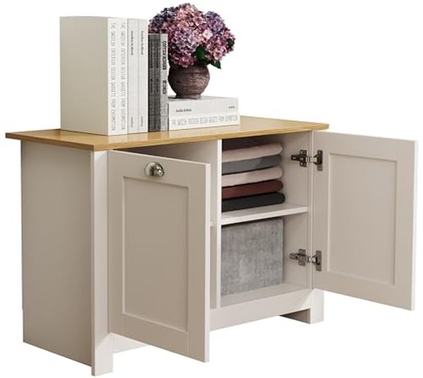 VCM Kommode & Sideboard Balusa 920339 Weiß H. 60 x B. 89 x T. 40 cm