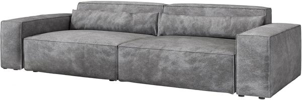 Big-Sofa Sirpio XL 270x130 cm Mikrofaser Taupe