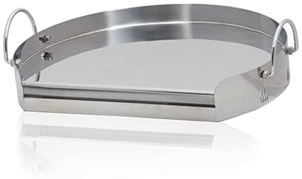 BBQ-Toro Grillplatte Edelstahl Ø 55 cm ideal für 57er Kugelgrill, Plancha für Grill