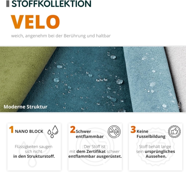 Schlafsofa Viva Sun II (Farbe: Velo 633) Bild 7