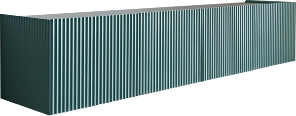 Lowboard Kelani 200 cm Petrol 4 Türen schwebend