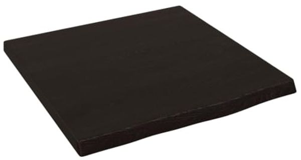 vidaXL Waschtischplatte Dunkelbraun 40x40x2 cm Massivholz Behandelt 3156188
