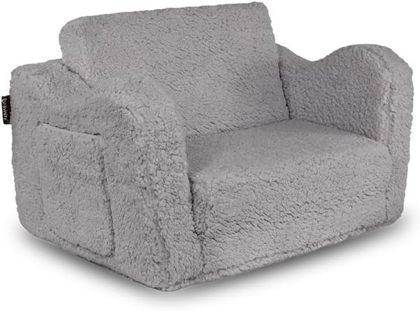 Kindersessel Conni Grau 60 x 36 cm ausklappbar Vicco