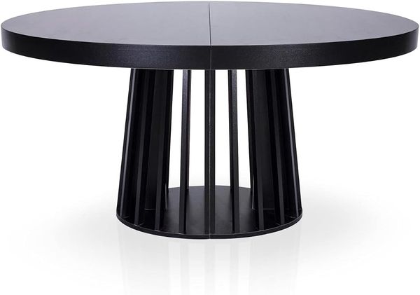 Menzzo Eliza Tisch, oval, ausziehbar, Schwarz